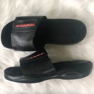 Prada | Shoes | Prada Mens Slides Black Size 6 Velcro  display picture 2